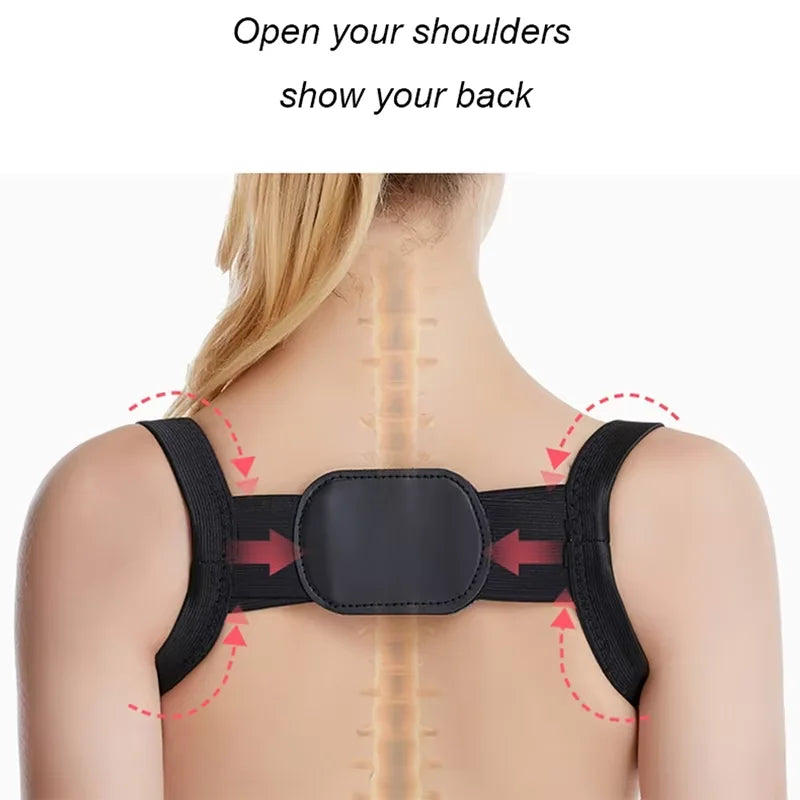 Adjustable Posture Corrector Back Support Shoulder Belt Rectify Straighten Correction Spine Corrector Health Postural Fixer Tap