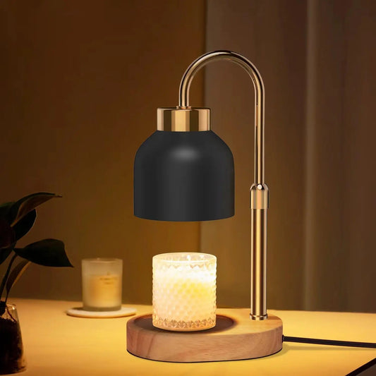 The Lumi-Aura | Signature Marble & Wood Candle Warmer