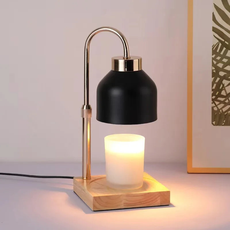 The Lumi-Aura | Signature Marble & Wood Candle Warmer