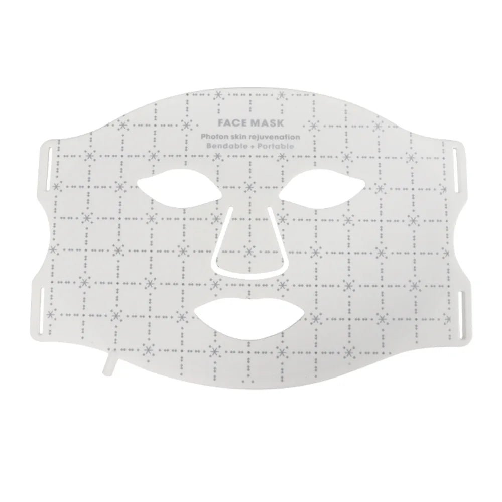 Portable 7 Colors Led Face Mask Skin Care Beauty Device Red Light Therapy Mask USB Rechargeable and Ergonomic Design for Home