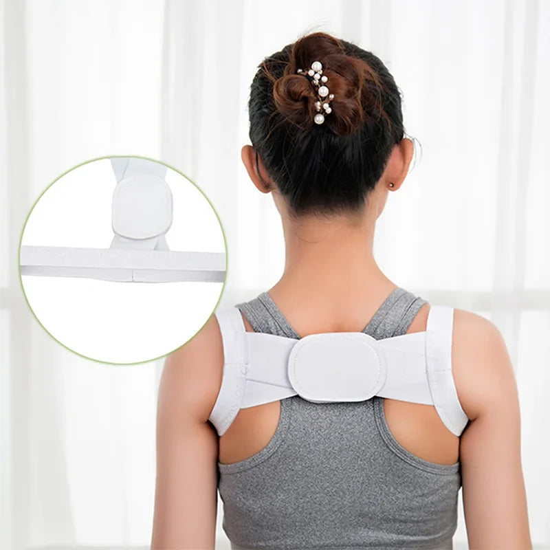 Adjustable Posture Corrector Back Support Shoulder Belt Rectify Straighten Correction Spine Corrector Health Postural Fixer Tap