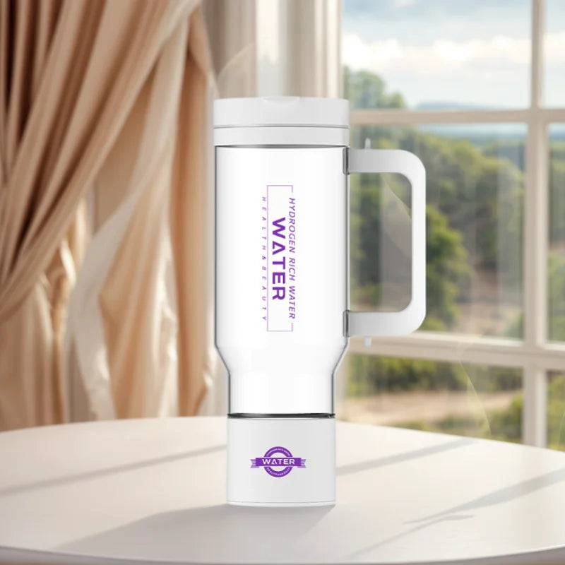 1L large capacity high concentration household hydrogen water bottle, SPE electrolysis can separate residual chlorine and ozone