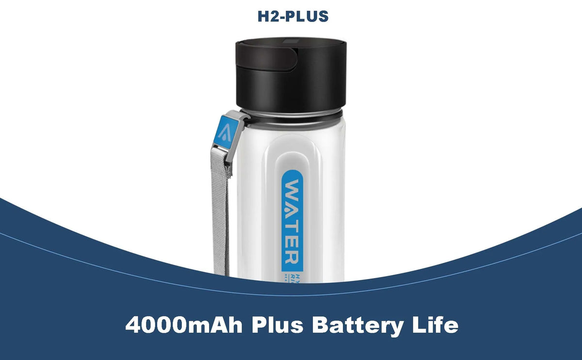 ALTHY Hydrogen Water Generator Bottle Cup DuPont SPE+PEM Dual Chamber,40 Times Working/ Single charged ,H2 Inhalation Device